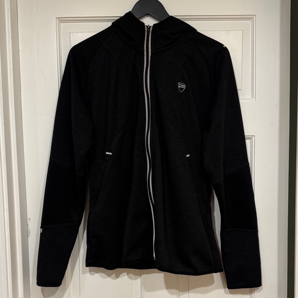 Ducati Sleek Black Women's Zip-Up Jacket